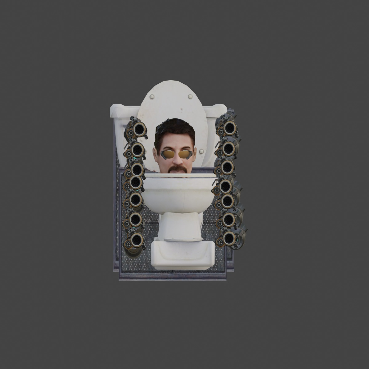 Freeman toilet 3D model_1