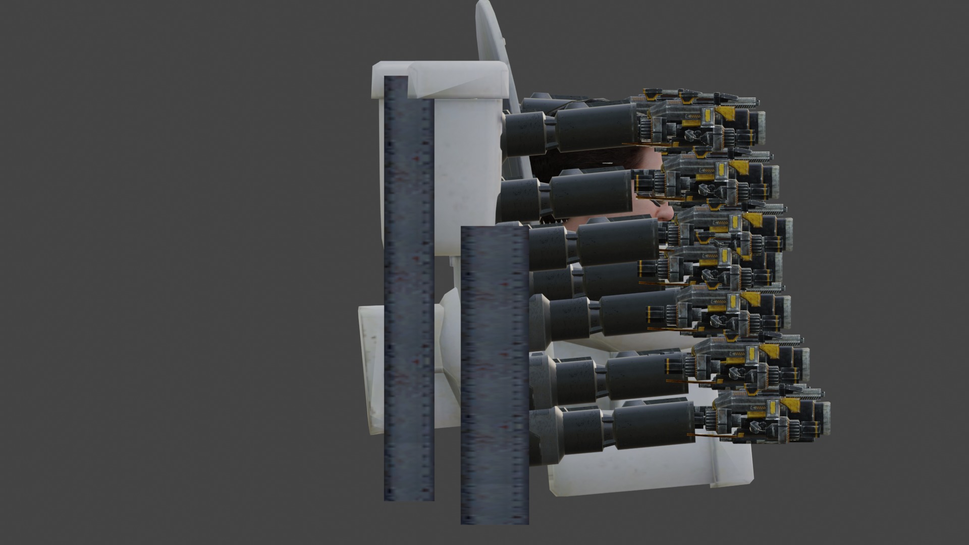 Freeman toilet 3D model_4