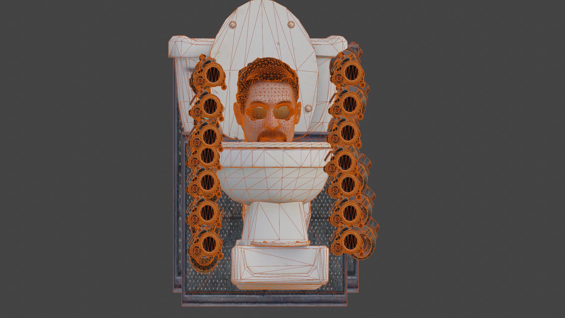 Freeman toilet 3D model_7
