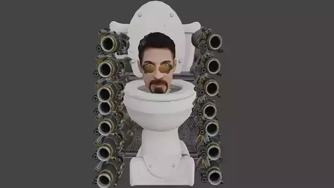 Freeman toilet 3D model