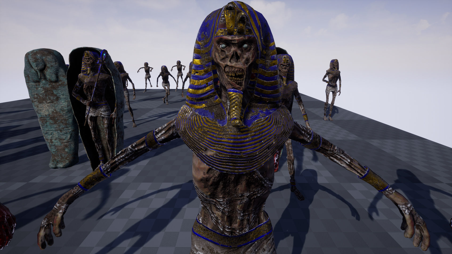 Mummy Tutankhamun Low-poly 3D model_20