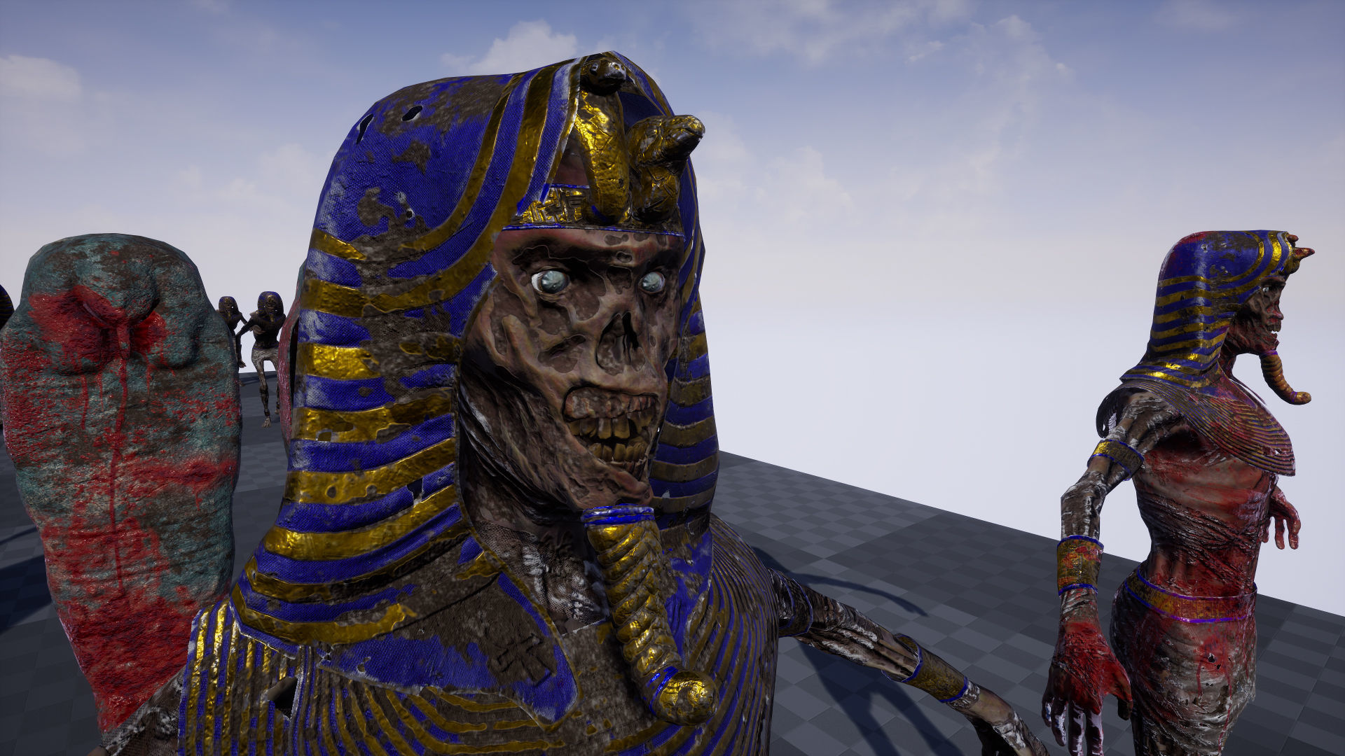 Mummy Tutankhamun Low-poly 3D model_18