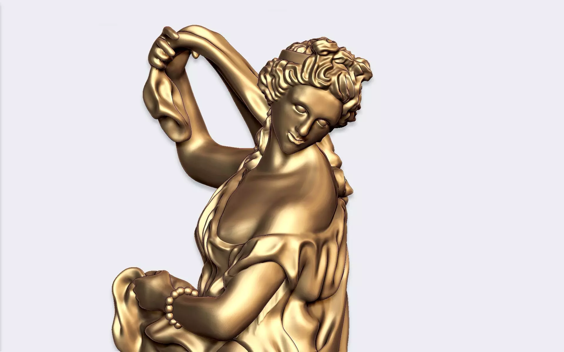 Venus Callipyge not naked Musee du Louvre 3D print model