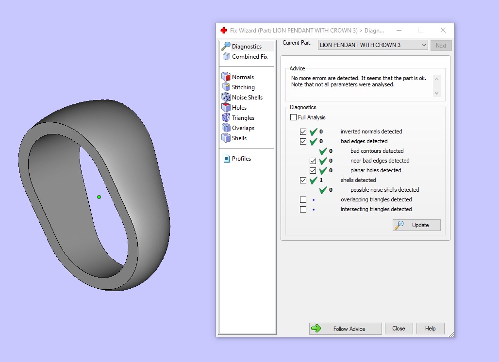 LION PENDANT WITH CROWN Printable Model 3D print model_15