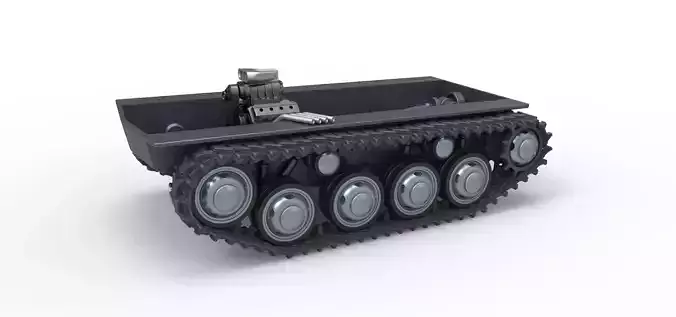 Vintage Monster tank Base Version 3 Scale 1 to 25