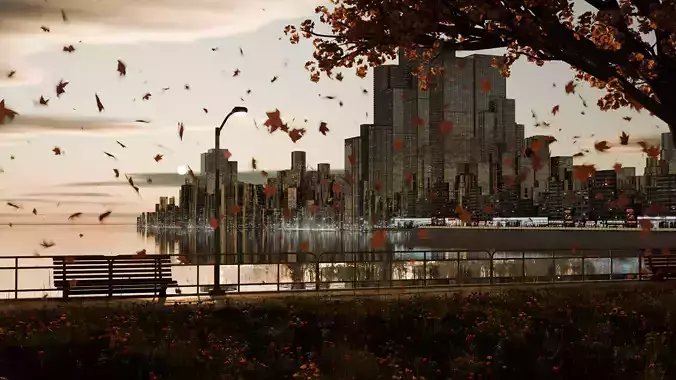 Background City Generator Editable 3D City Builder