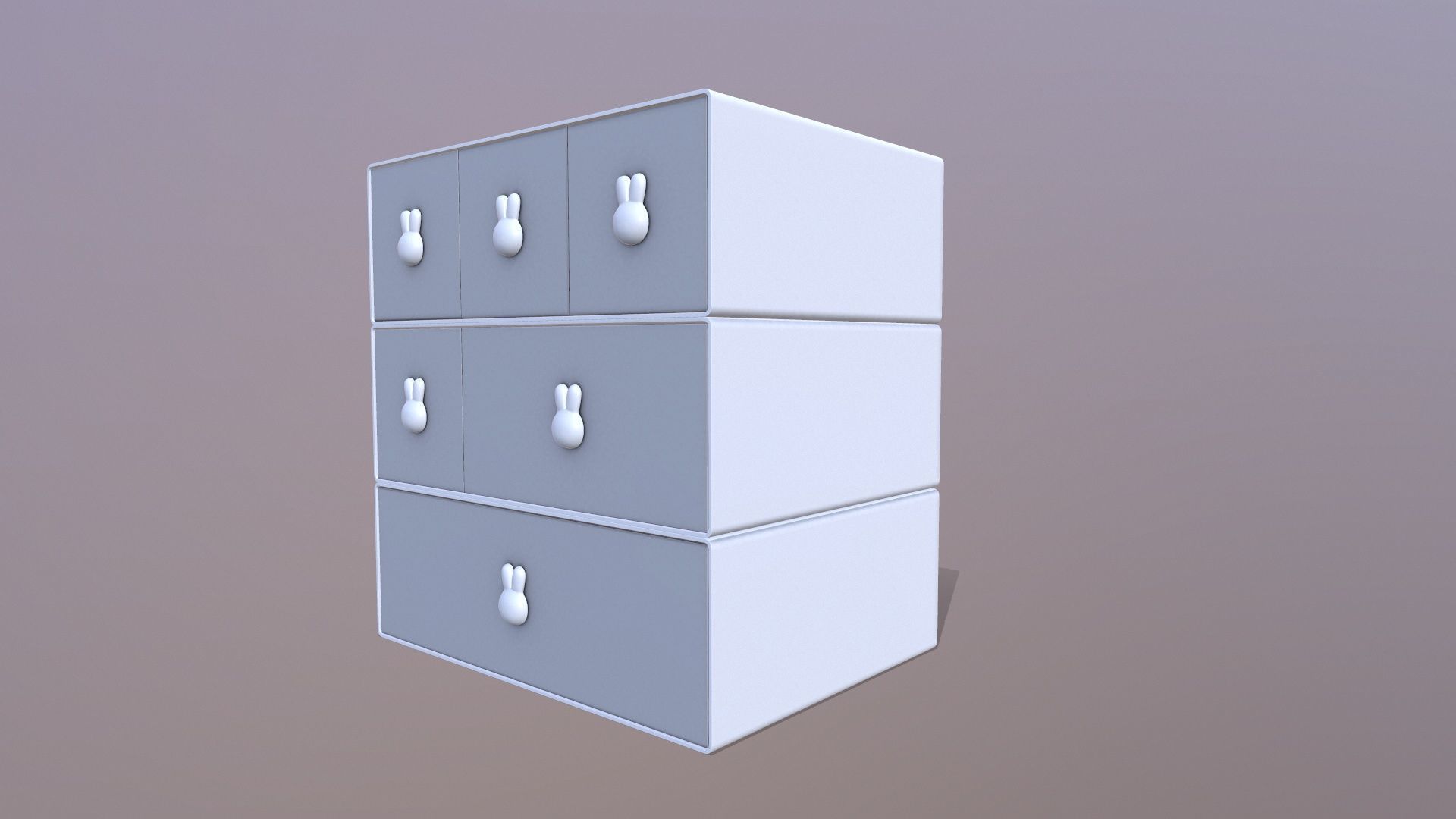 Dresser Drawers 3D model_5