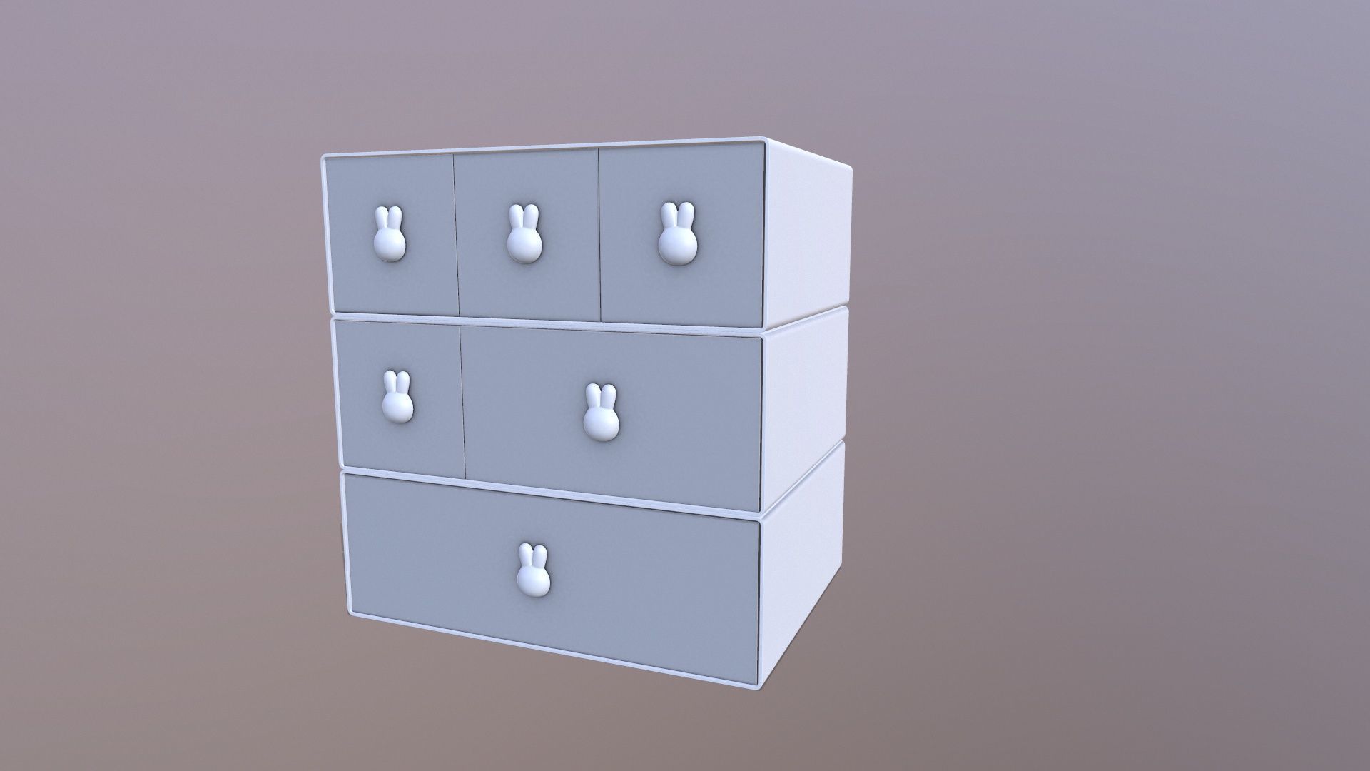 Dresser Drawers 3D model_7