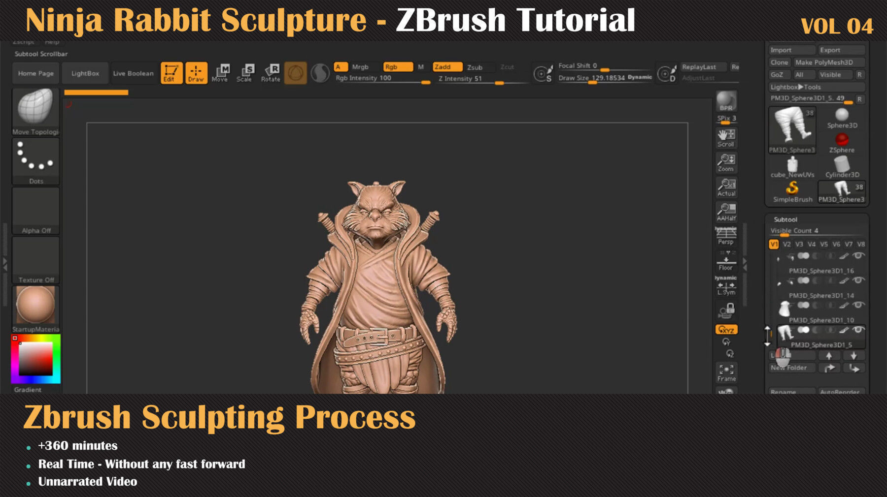 Ninja Rabbit - ZBrush Sculpture Series Vol5 3D model_4