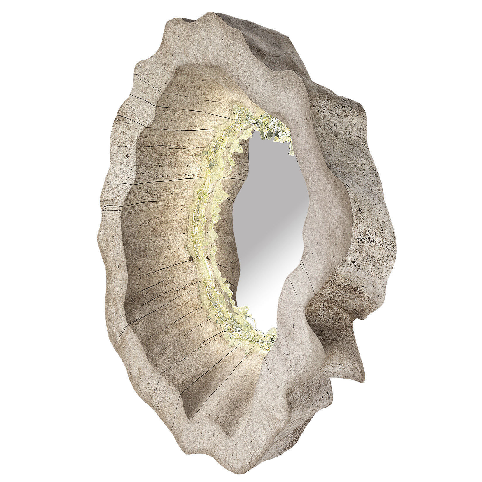 Mirror natural wood by Arango 3D model_1