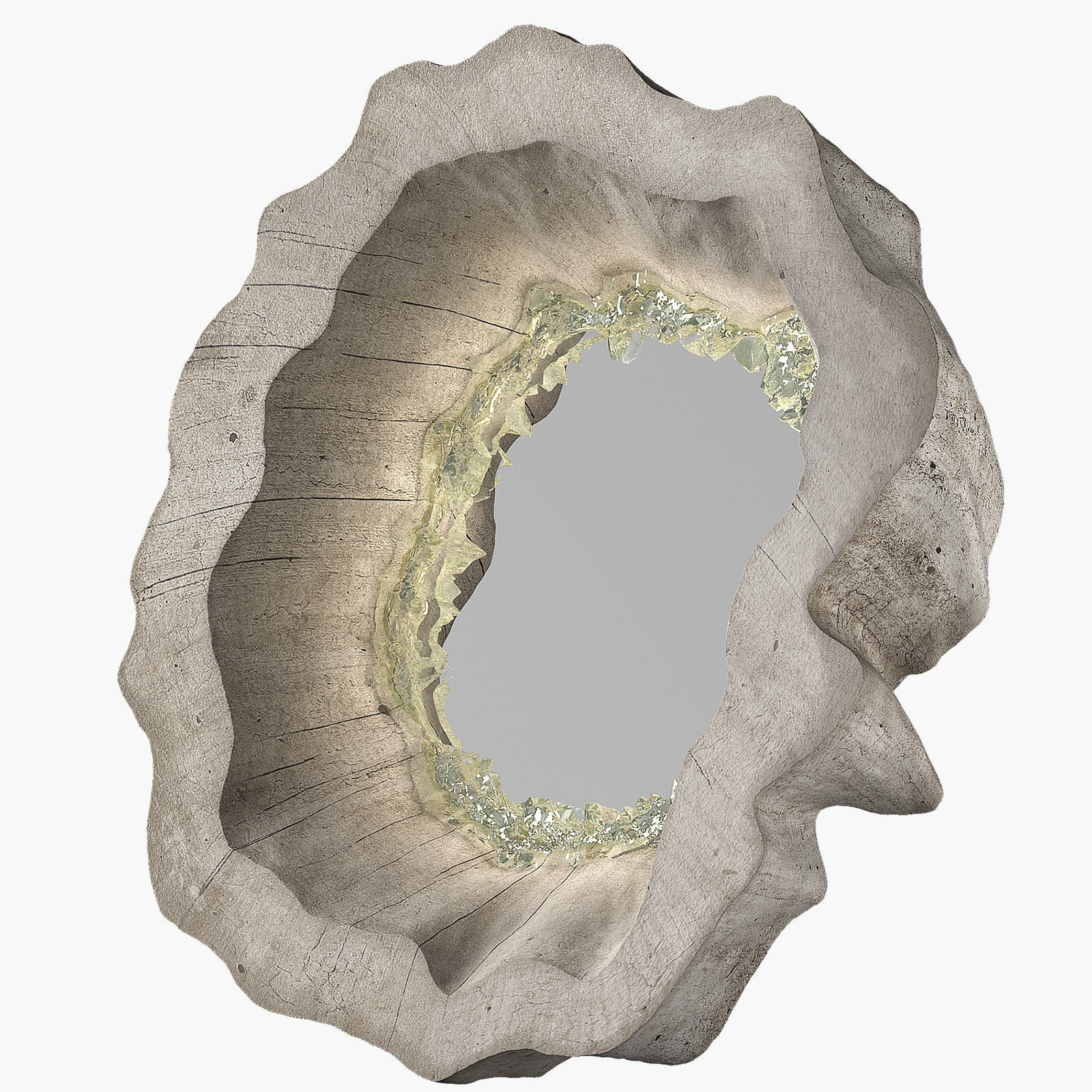 Mirror natural wood by Arango 3D model_4