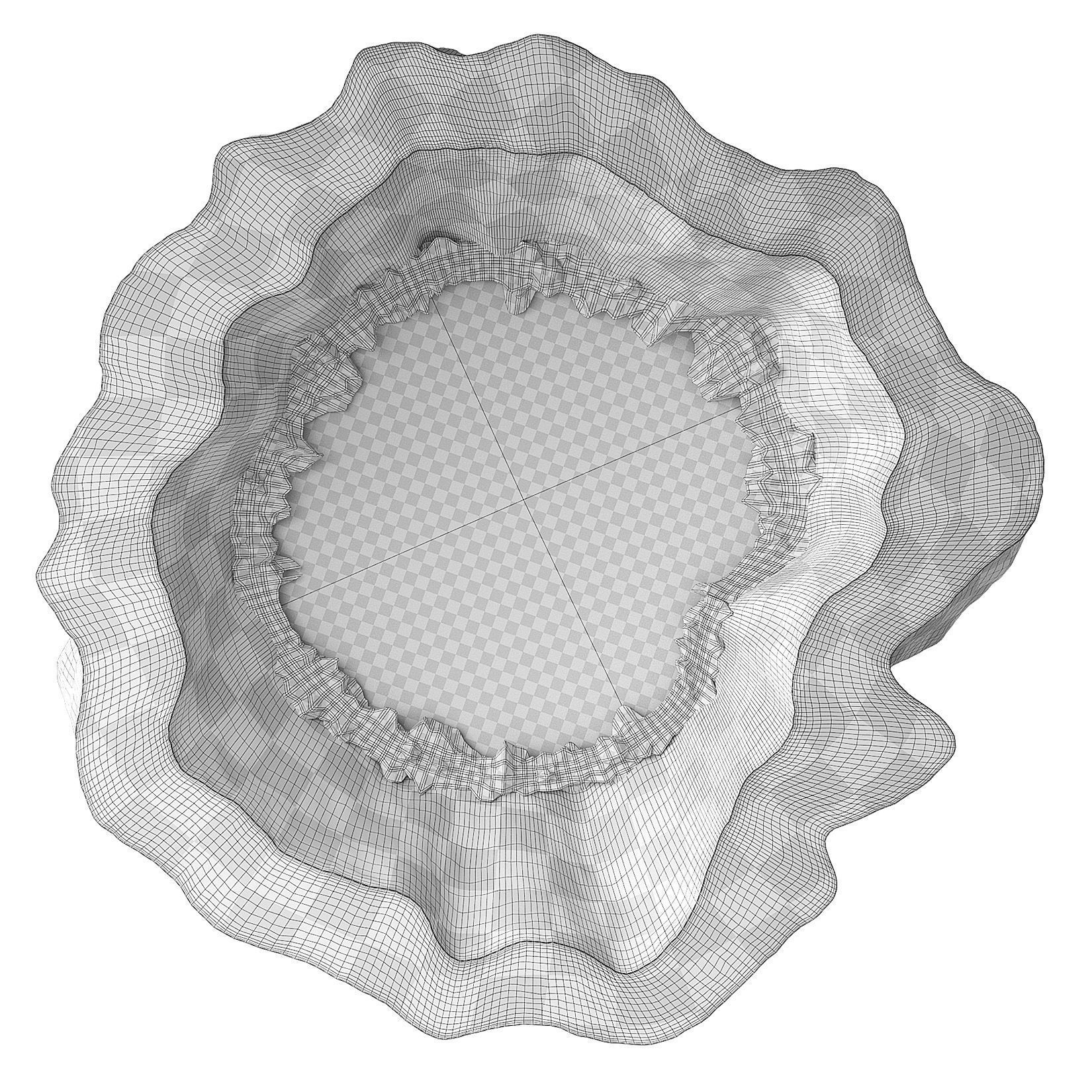 Mirror natural wood by Arango 3D model_5