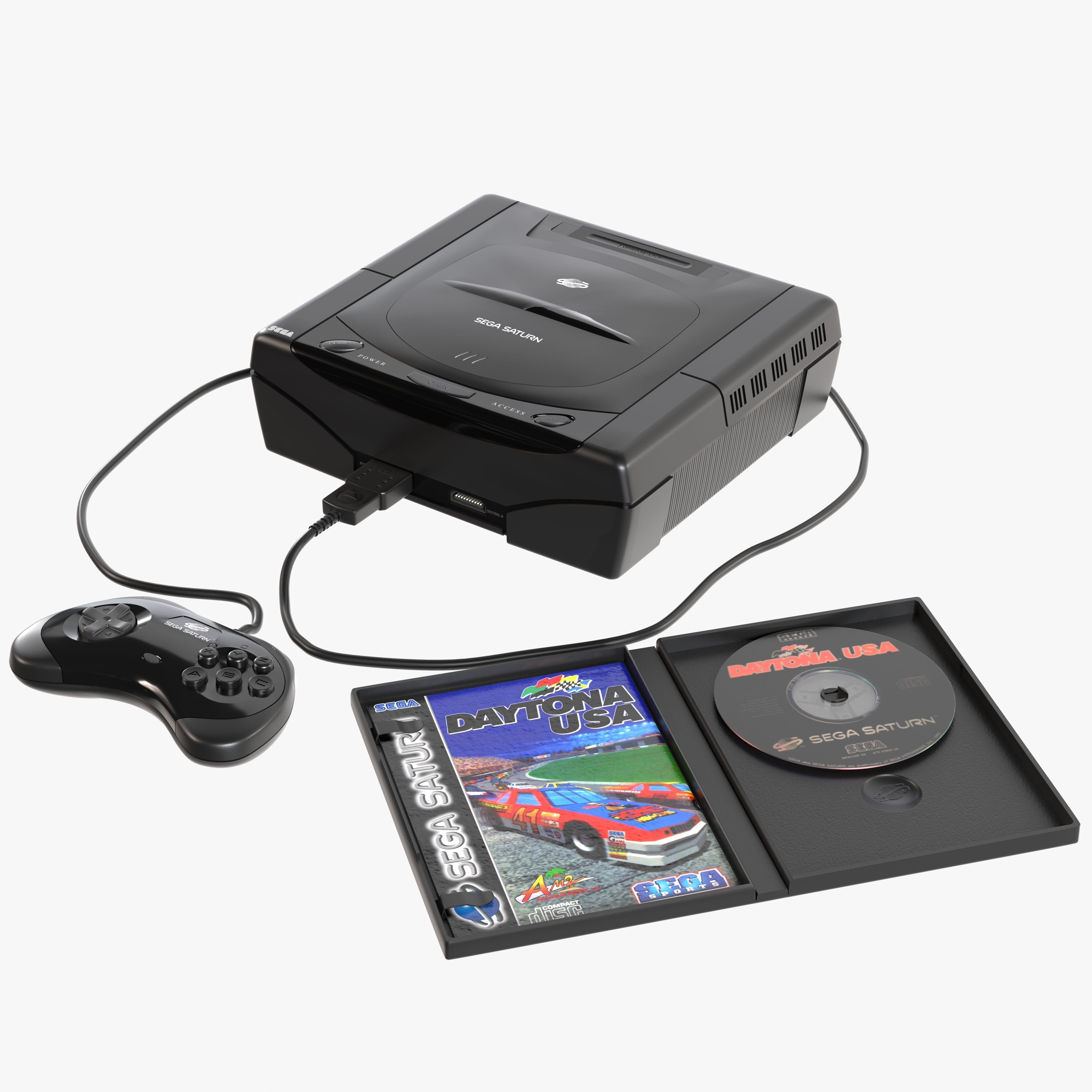 Sega Consoles Controllers Games and Accessories 3D Model Collection_13