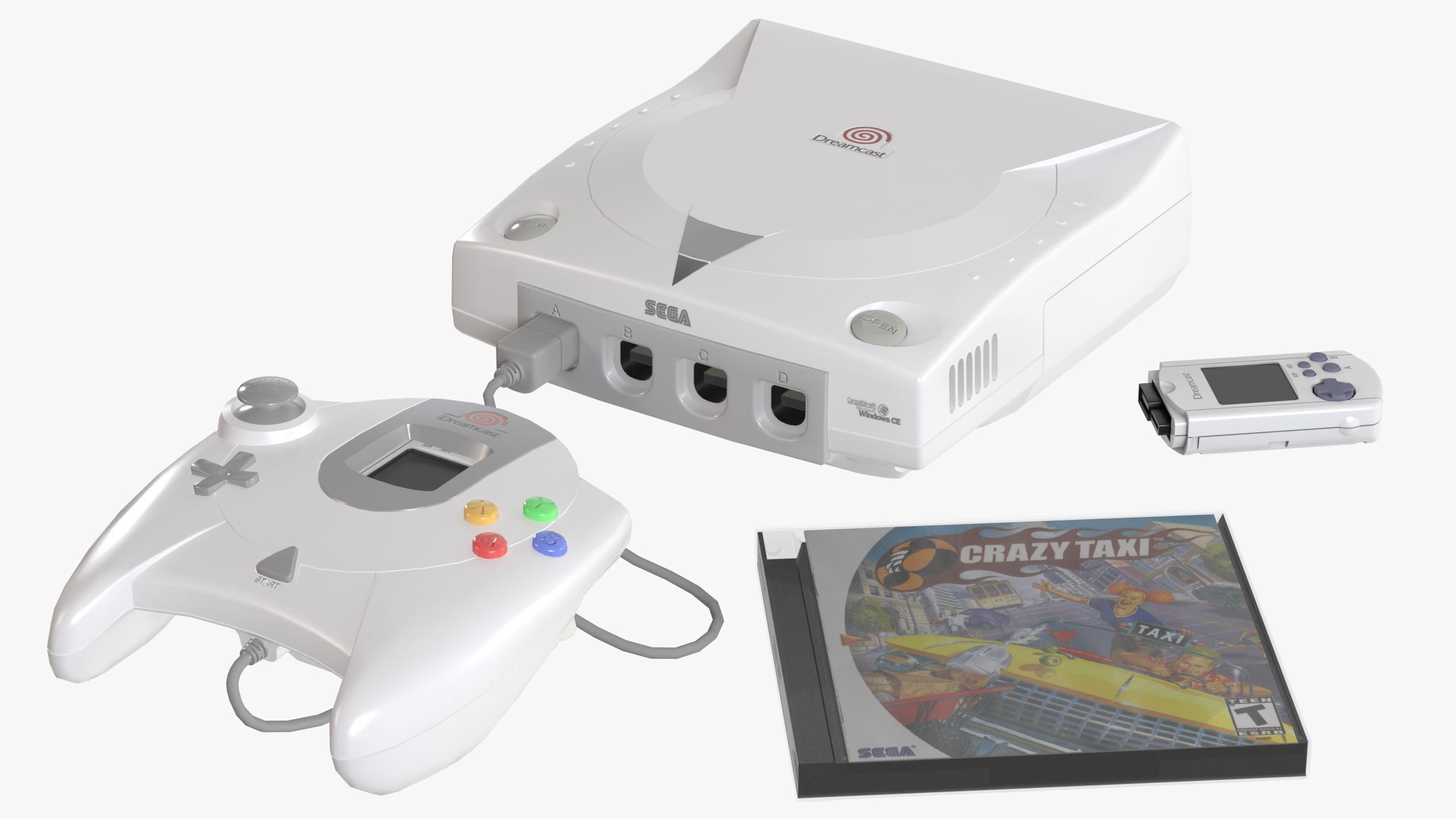 Sega Consoles Controllers Games and Accessories 3D Model Collection_14