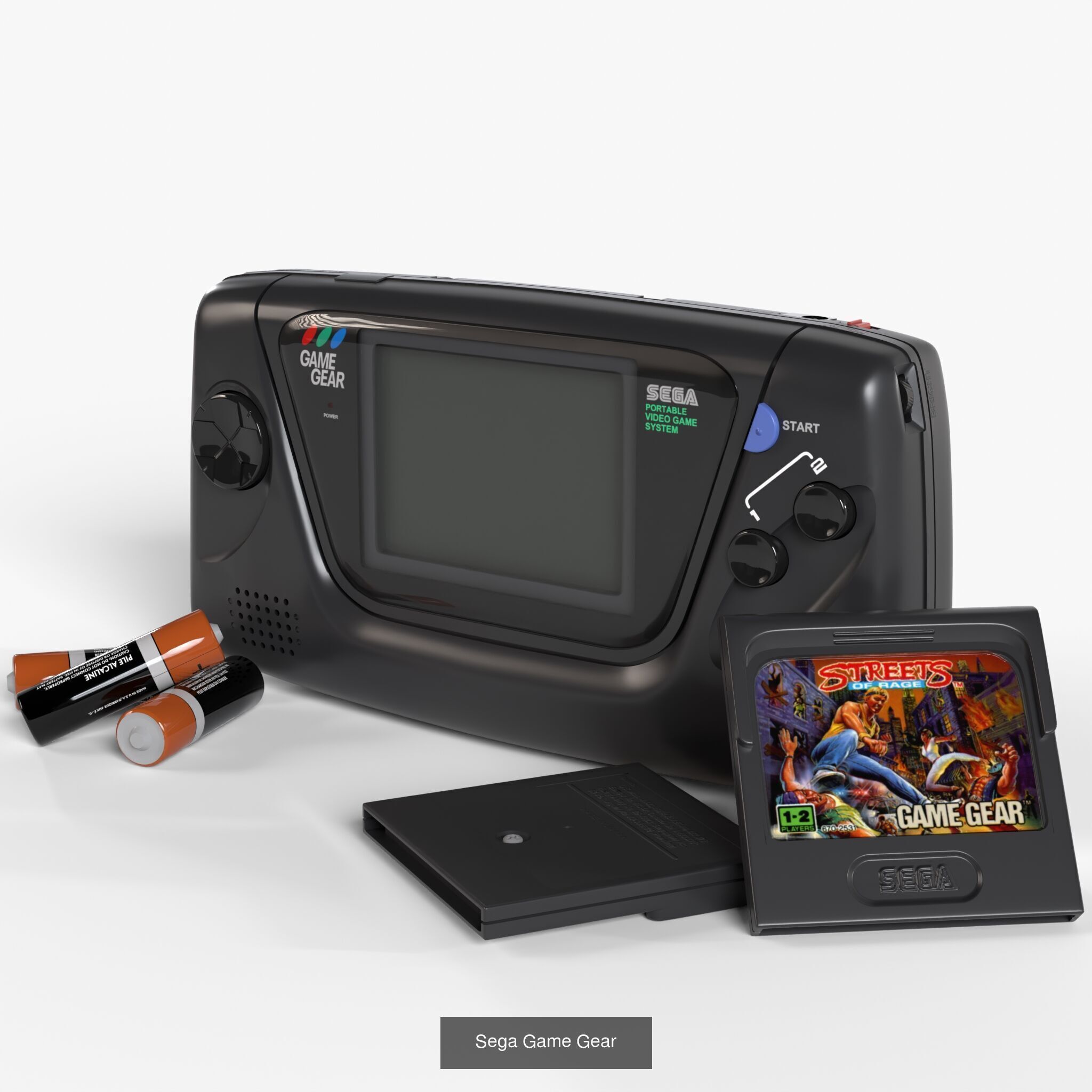 Sega Consoles Controllers Games and Accessories 3D Model Collection_9