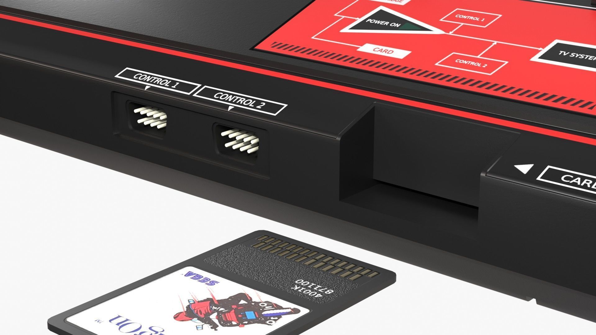 Sega Consoles Controllers Games and Accessories 3D Model Collection_21