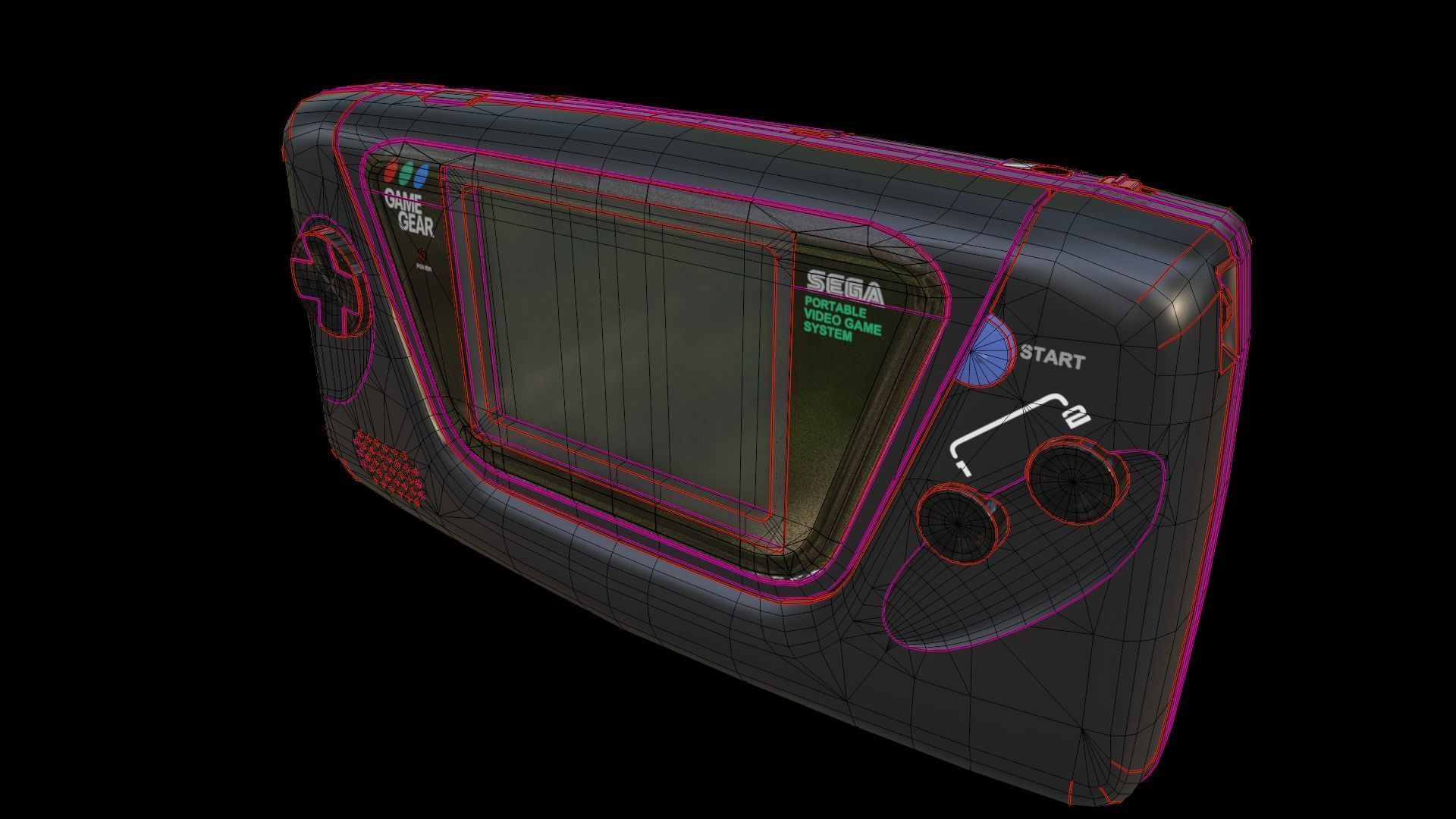 Sega Consoles Controllers Games and Accessories 3D Model Collection_149