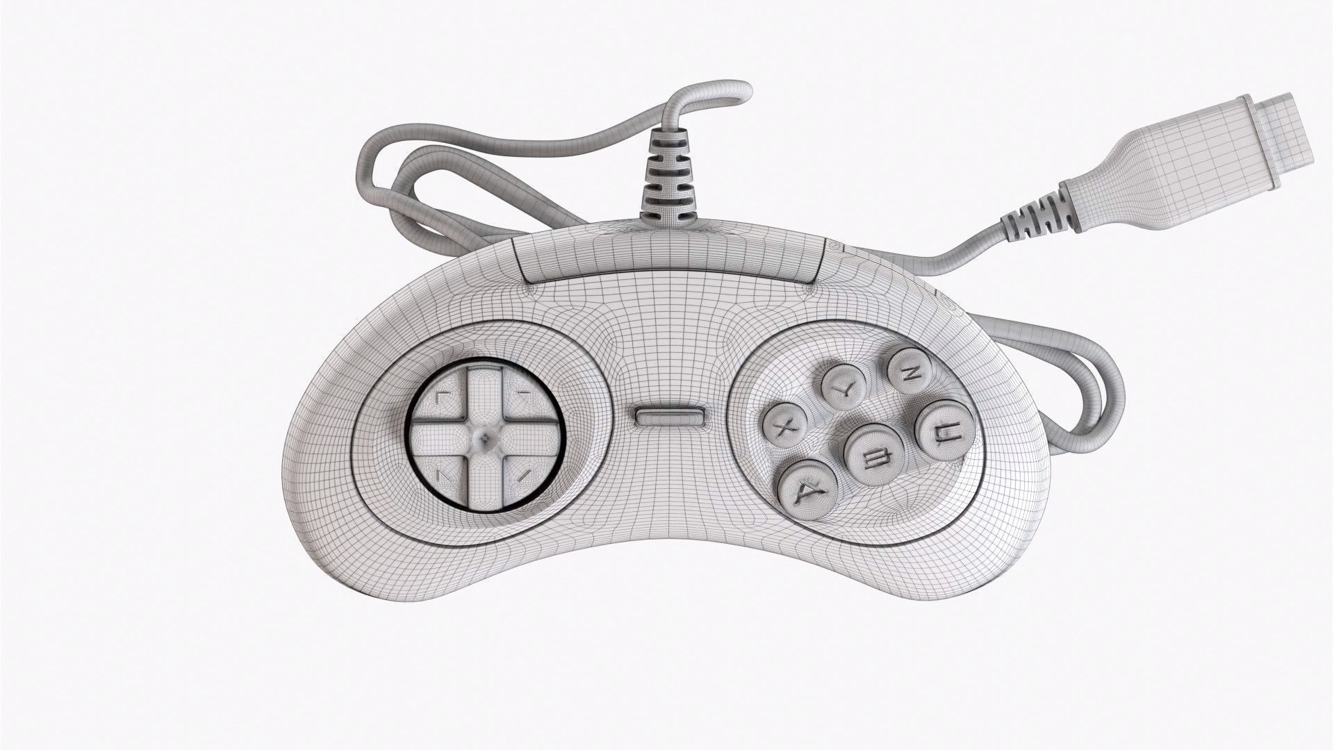 Sega Consoles Controllers Games and Accessories 3D Model Collection_61