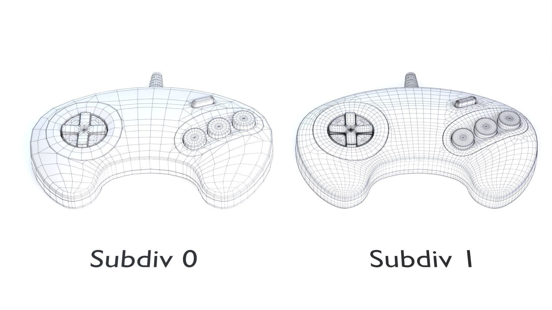 Sega Consoles Controllers Games and Accessories 3D Model Collection_53