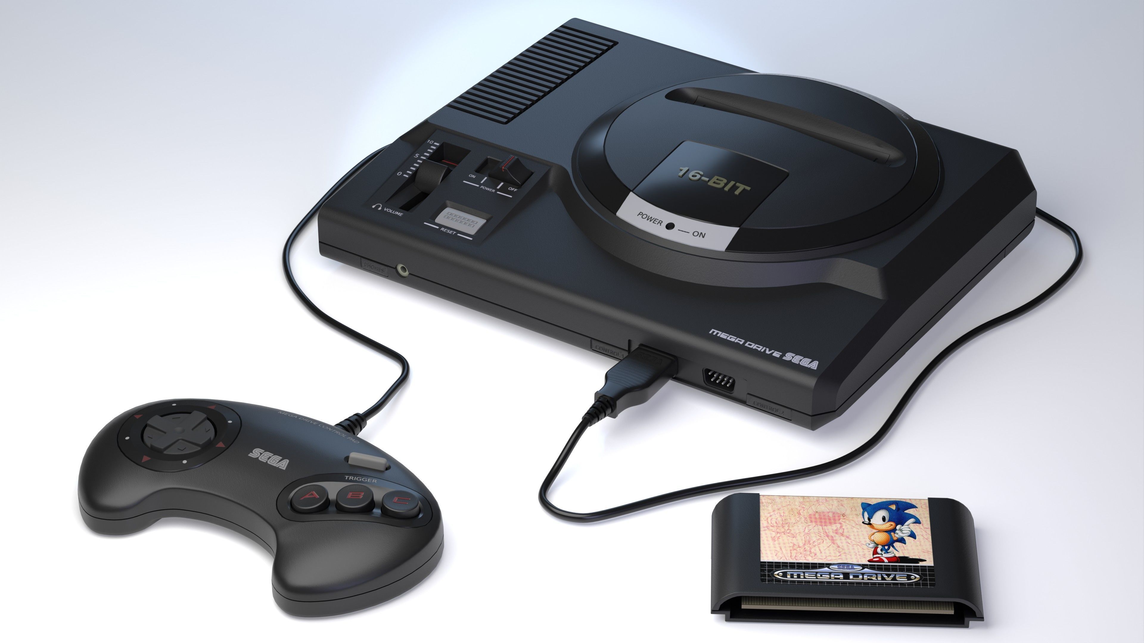 Sega Consoles Controllers Games and Accessories 3D Model Collection_10