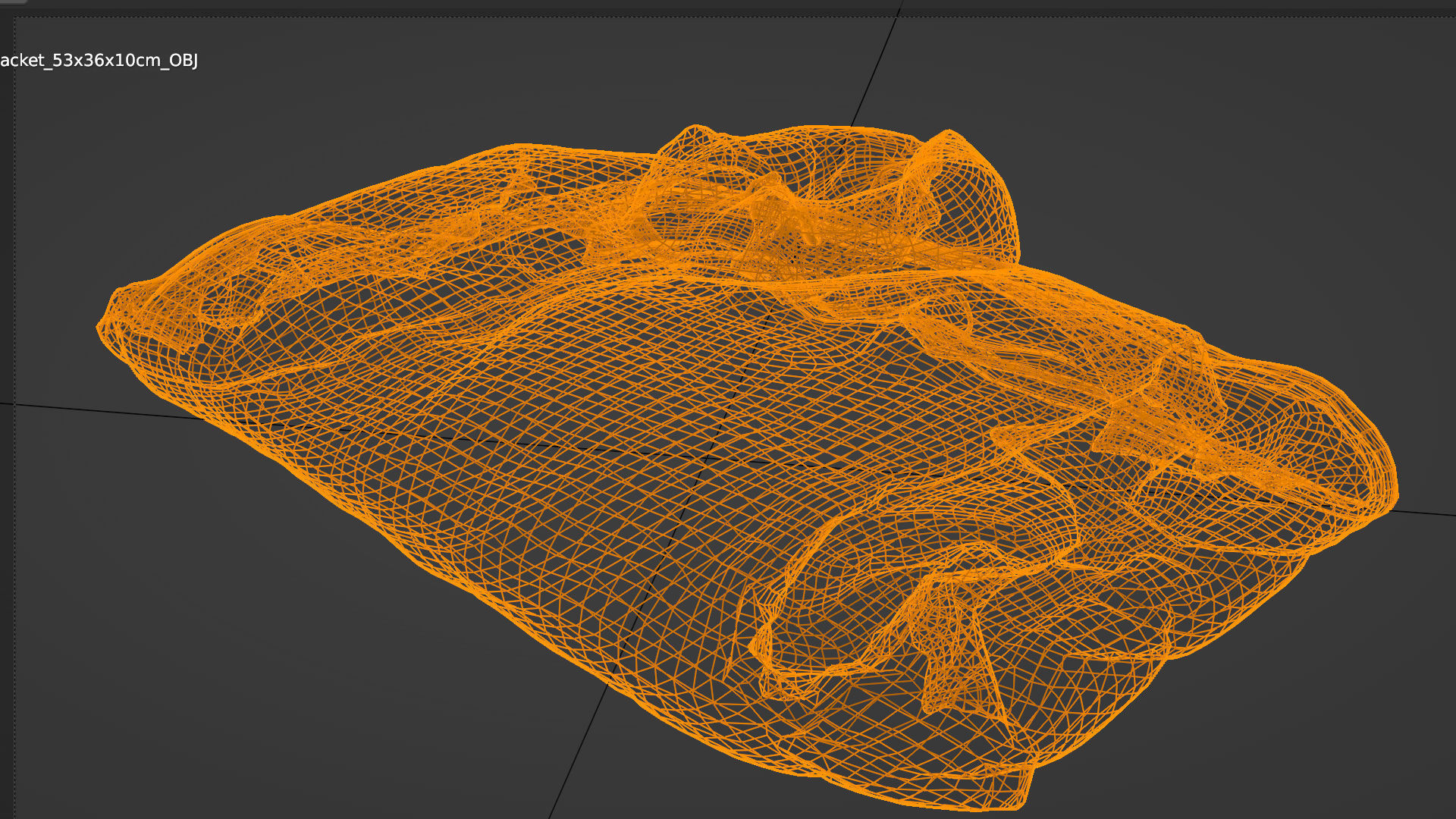 Brown down casual winter sleeveless jacket generic folded  3D model_5