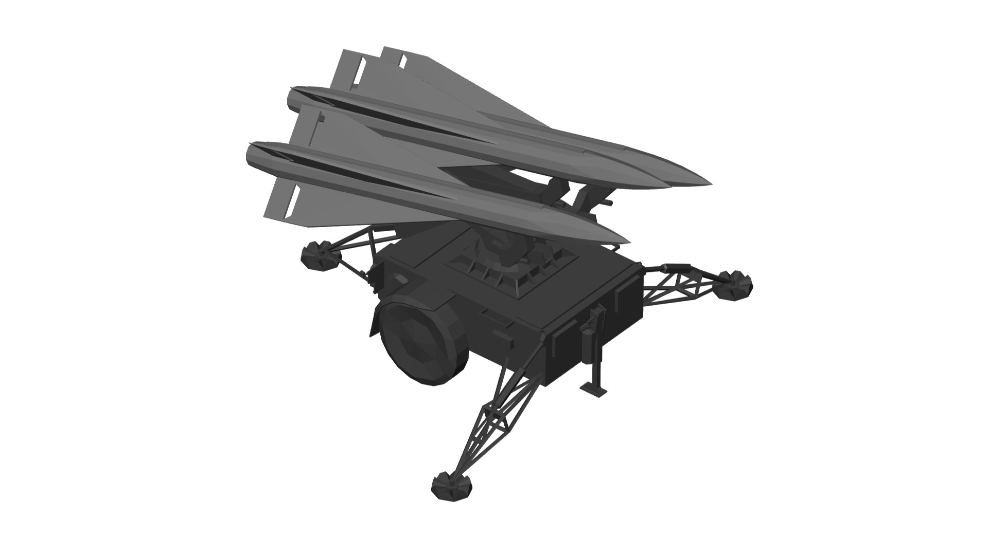 surface-to-air missile 3D model_1