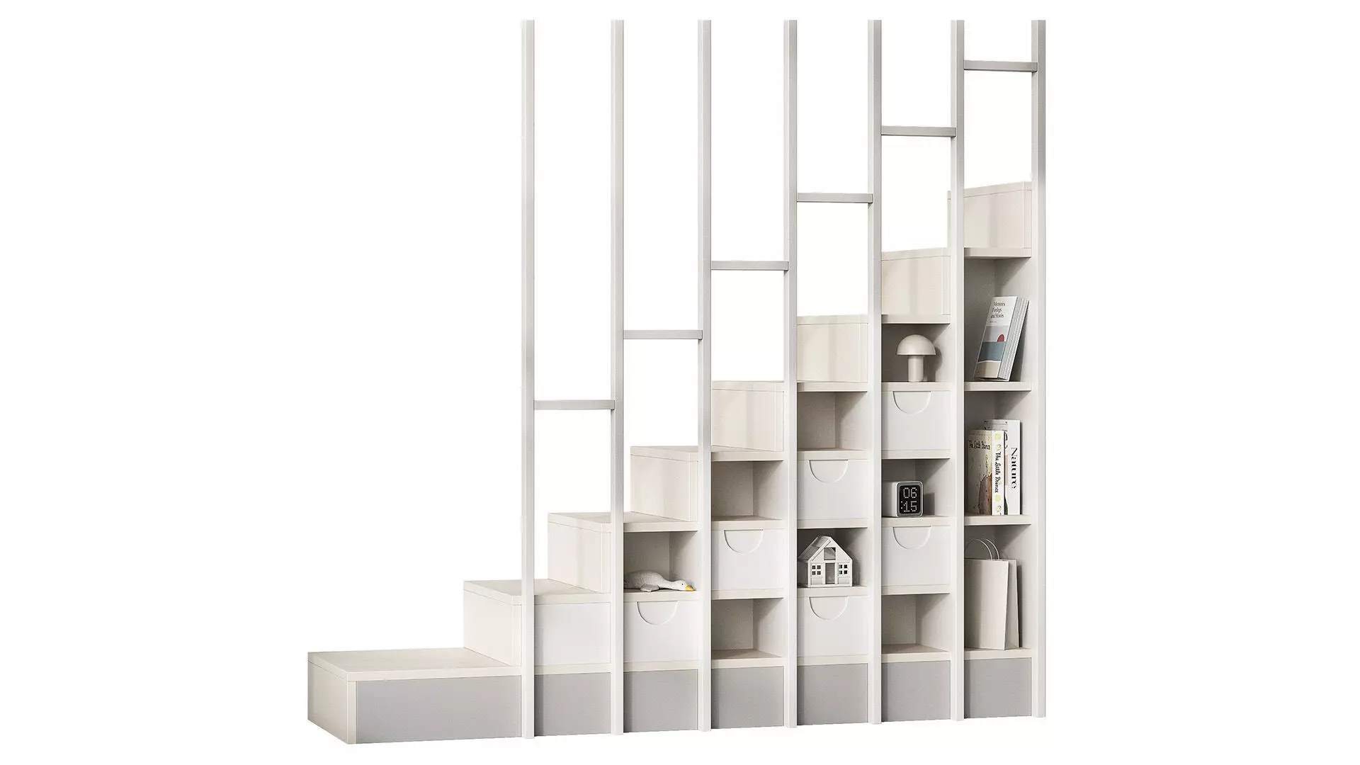 Shelf ladder for kids room 3D model_0