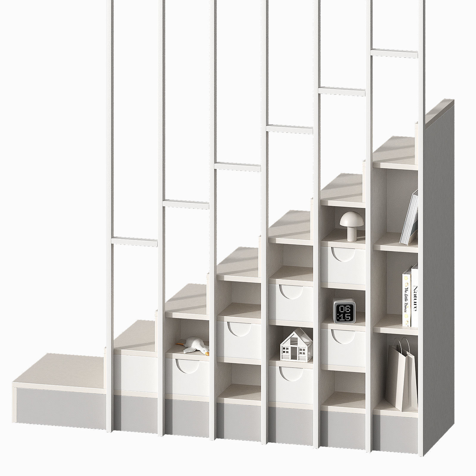 Shelf ladder for kids room 3D model_4