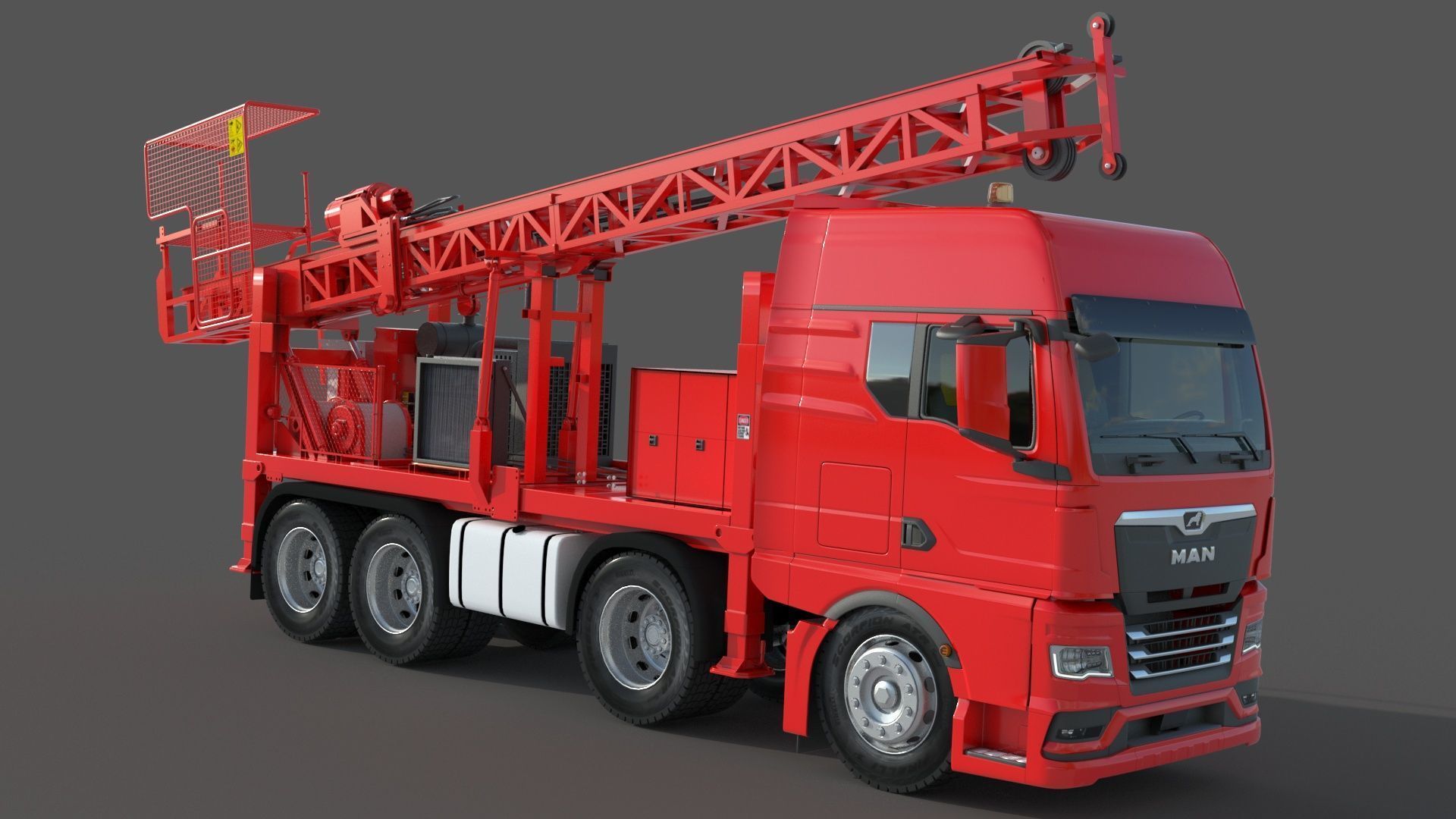 Man Sandvik Drill 3D model_2