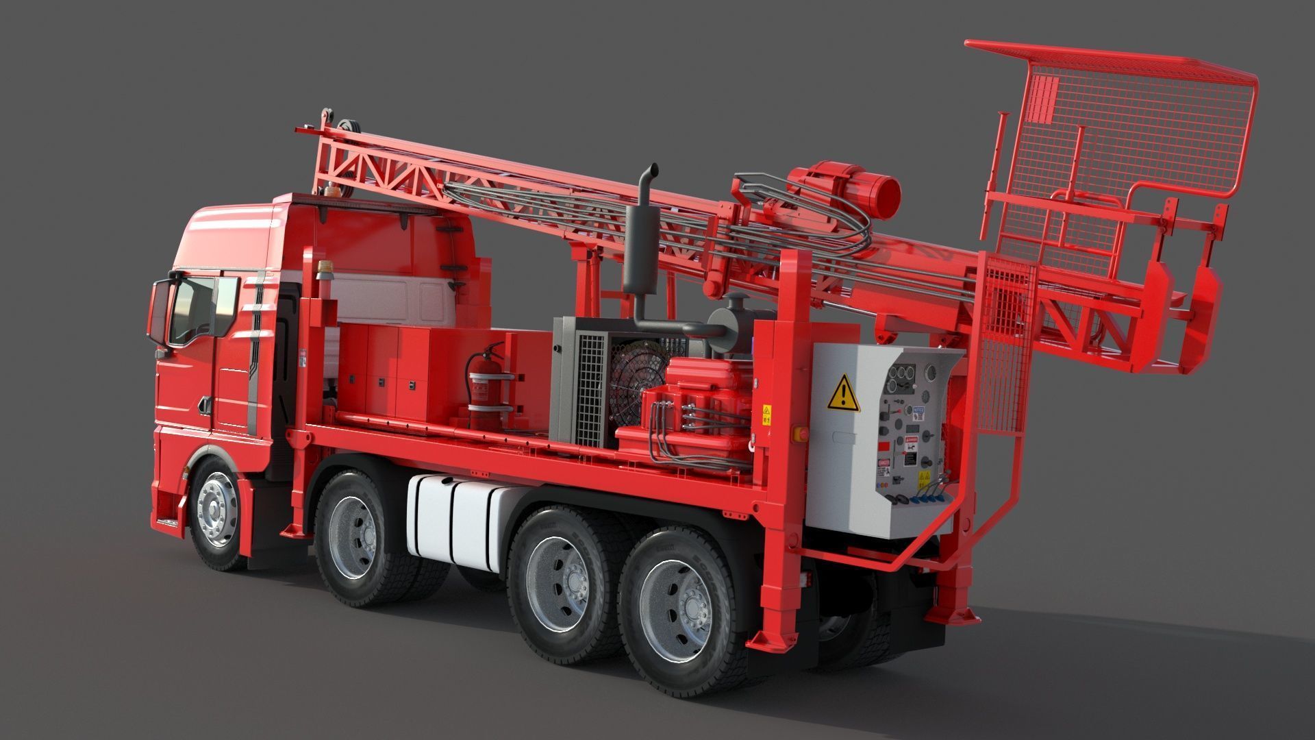 Man Sandvik Drill 3D model_5
