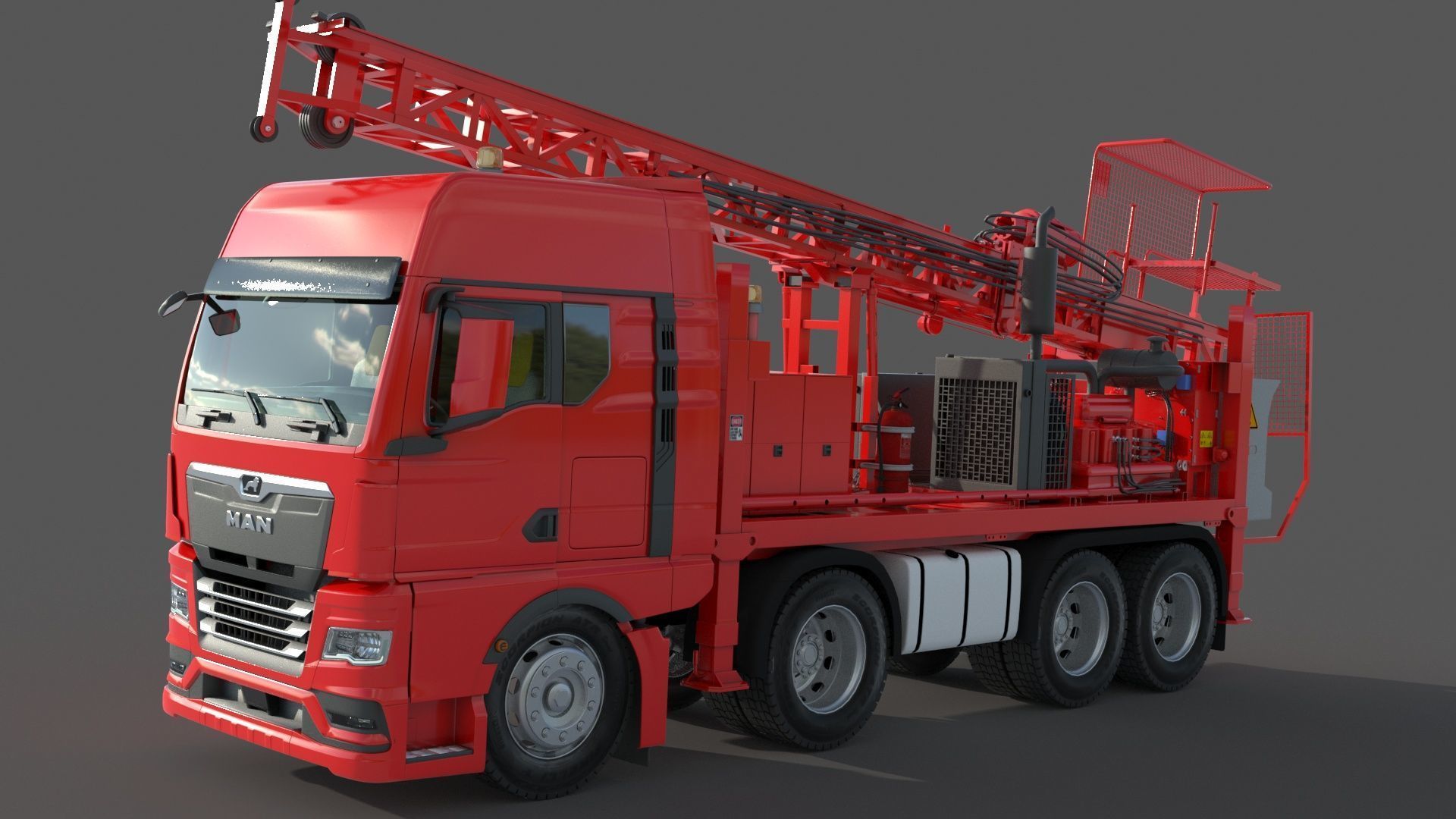 Man Sandvik Drill 3D model_4