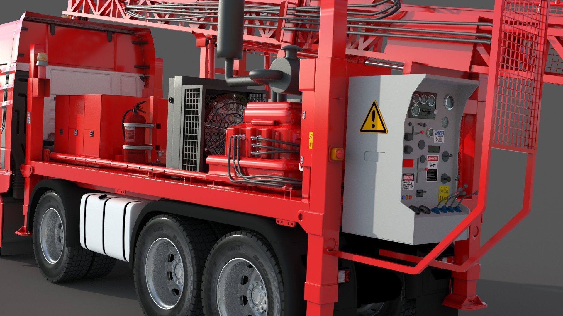 Man Sandvik Drill 3D model_7