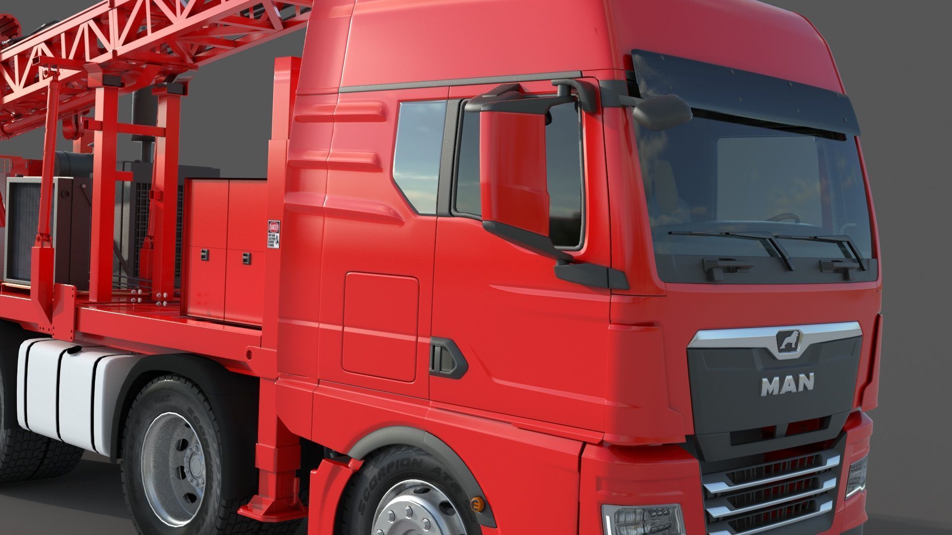 Man Sandvik Drill 3D model_9