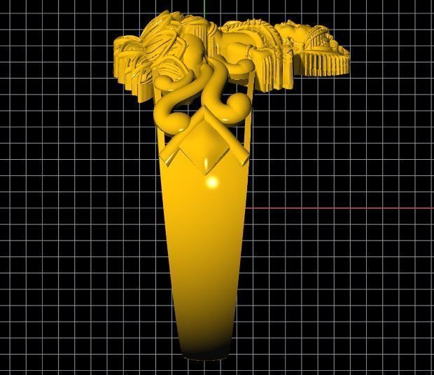 Laxmi Ring 3dm file 3D print model_4