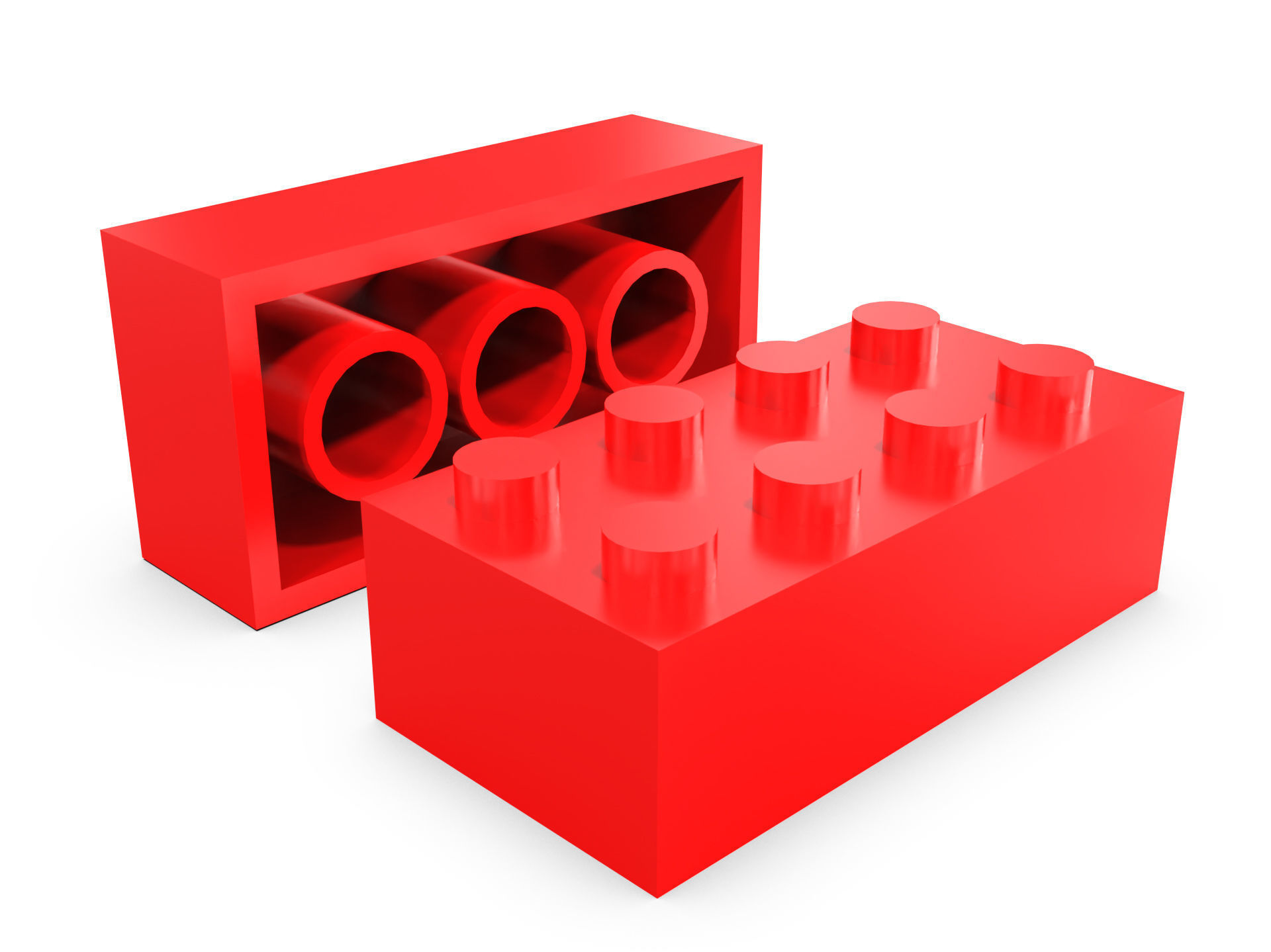 Block lego 3D print model_1