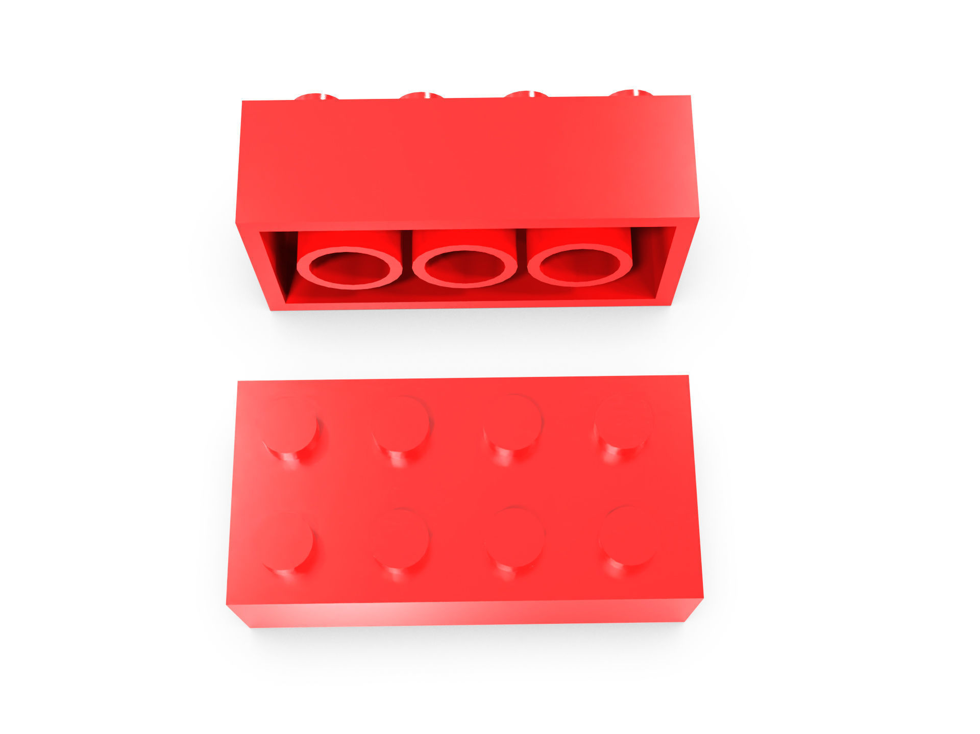 Block lego 3D print model_2