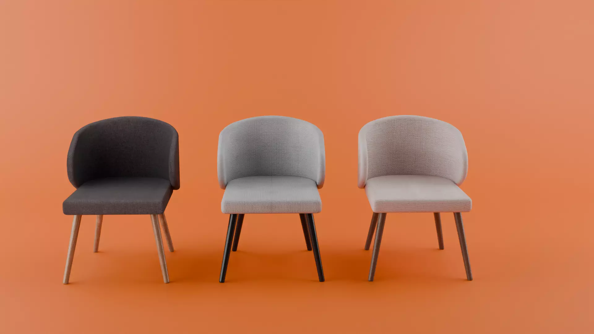 Aina  wooden Chair 3d model  Low-poly 3D model_0