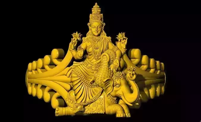 Gaja Laxmi Ring 3dm file