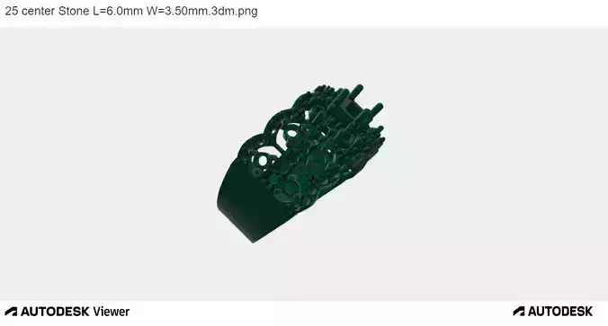 Men Ring with an Emerald Cut Center Stone