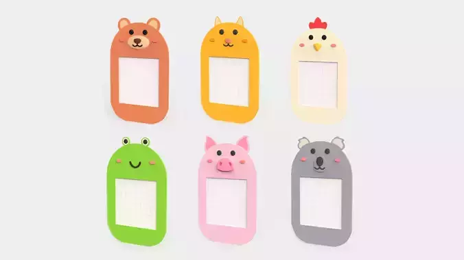 Cartoon Animal Frames Pack 01