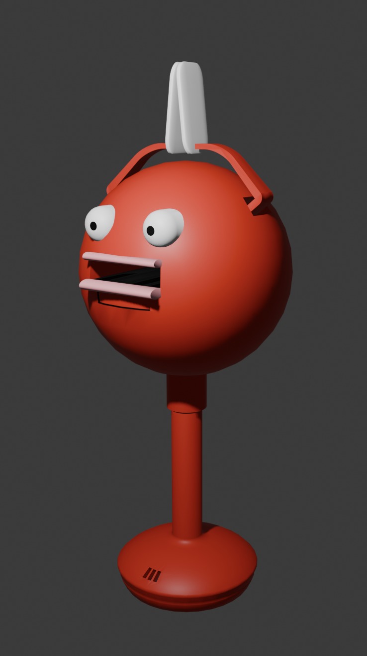 BIG CLAPPER Japanese Clapping Robot - Quality 3D Model Low-poly 3D model_1