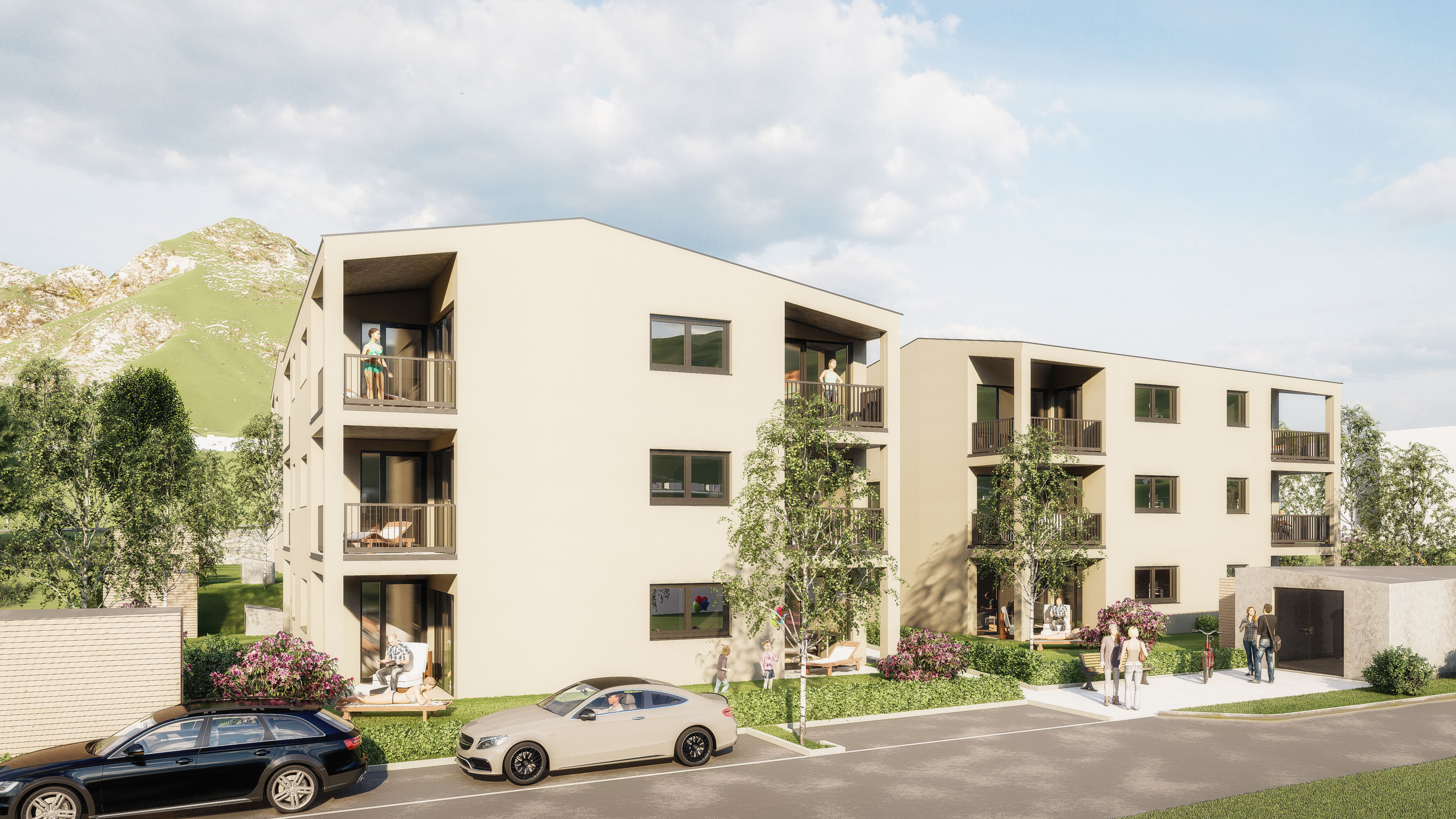 Several residential buildings in the Tyrolean Alps 3D model_3