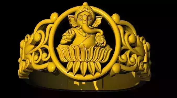 Ganesh Ring 3dm file