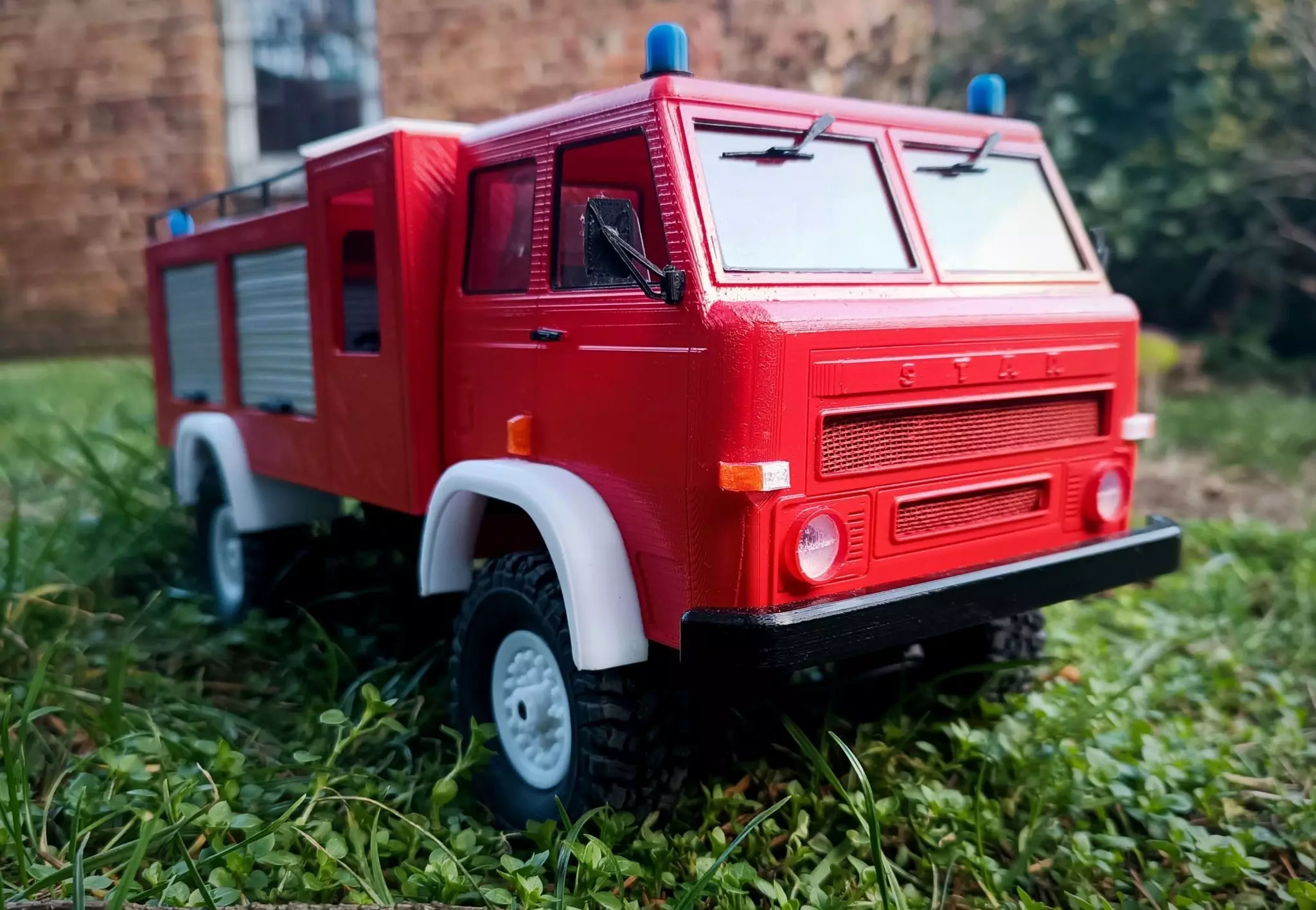 Alternative WPL chassis 3D Star 266 Unistar 4x4 Polish FireTruck 3D print model