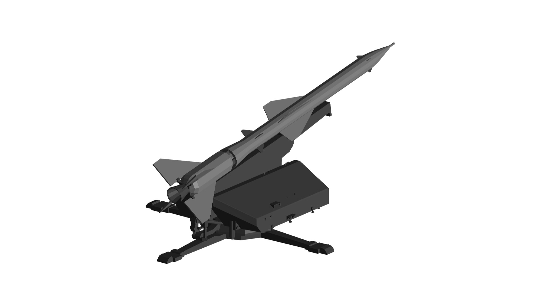 SA2 air defence system 3D model_1