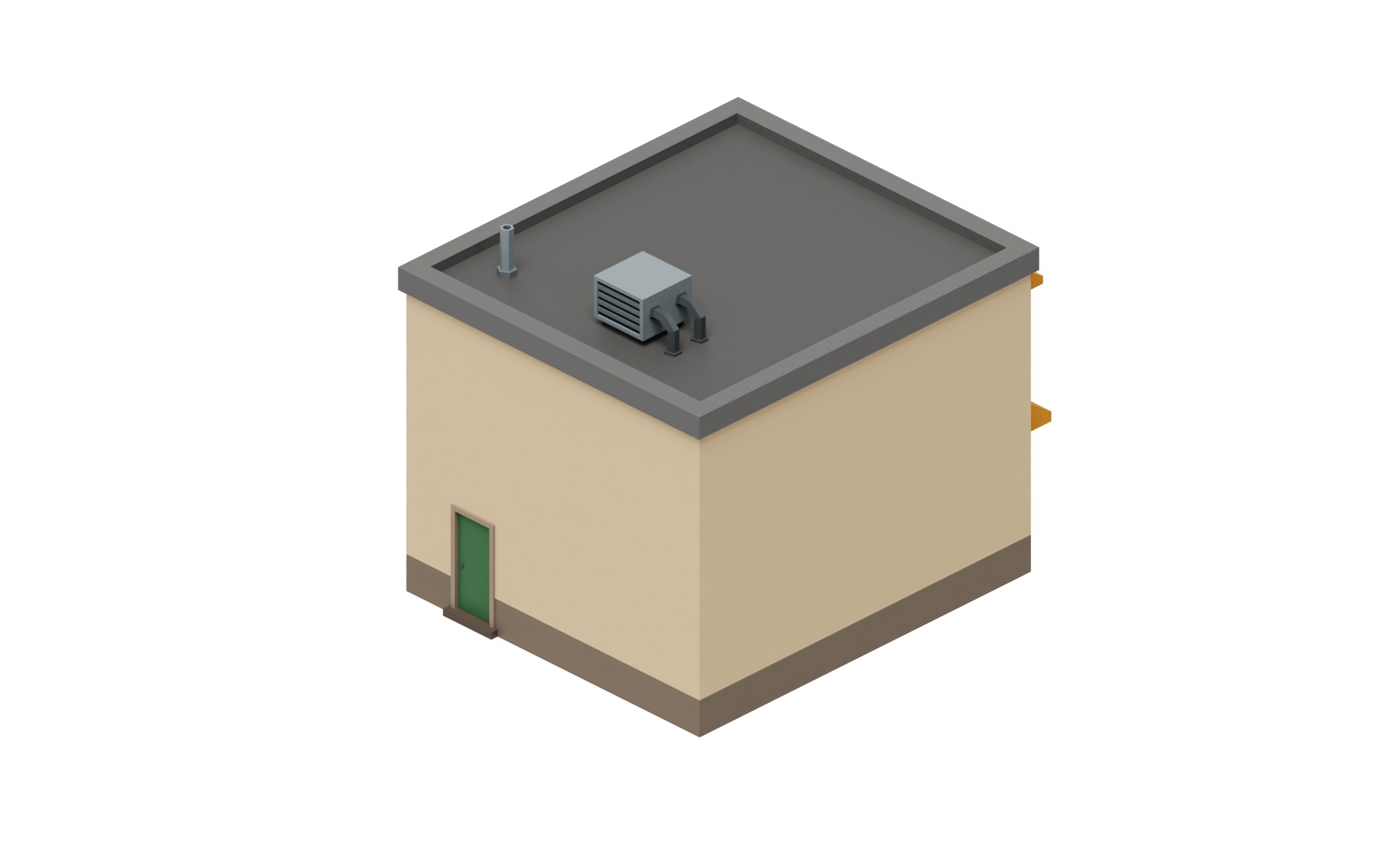 City Buildings Collection Part 1 Low-poly 3D model_5