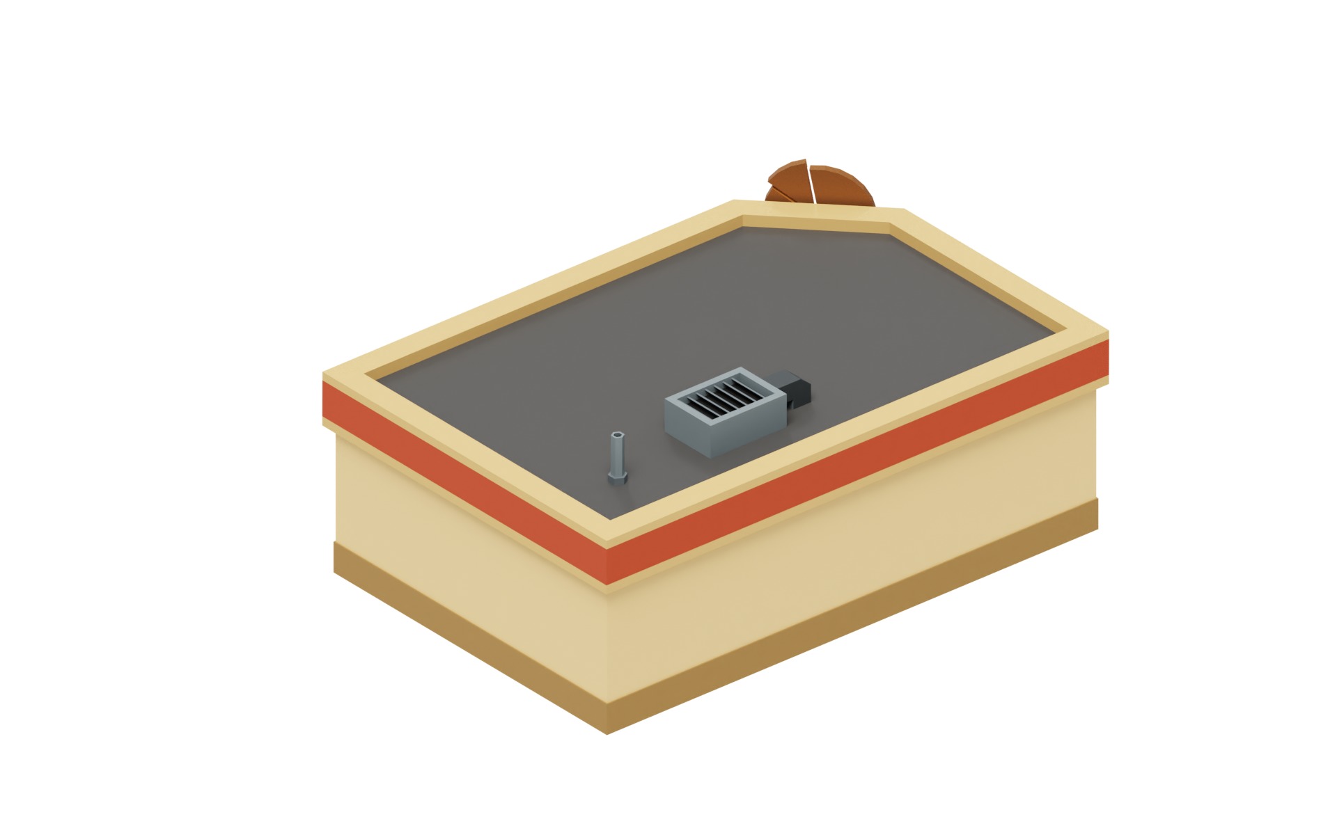 City Buildings Collection Part 1 Low-poly 3D model_7