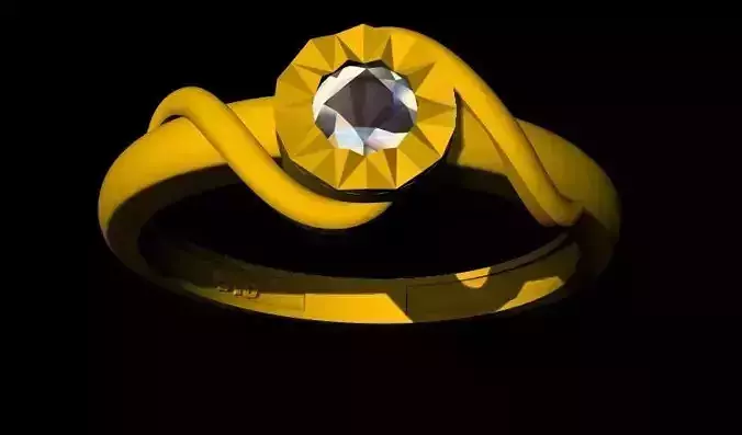 Solitaire Ring 3dm file