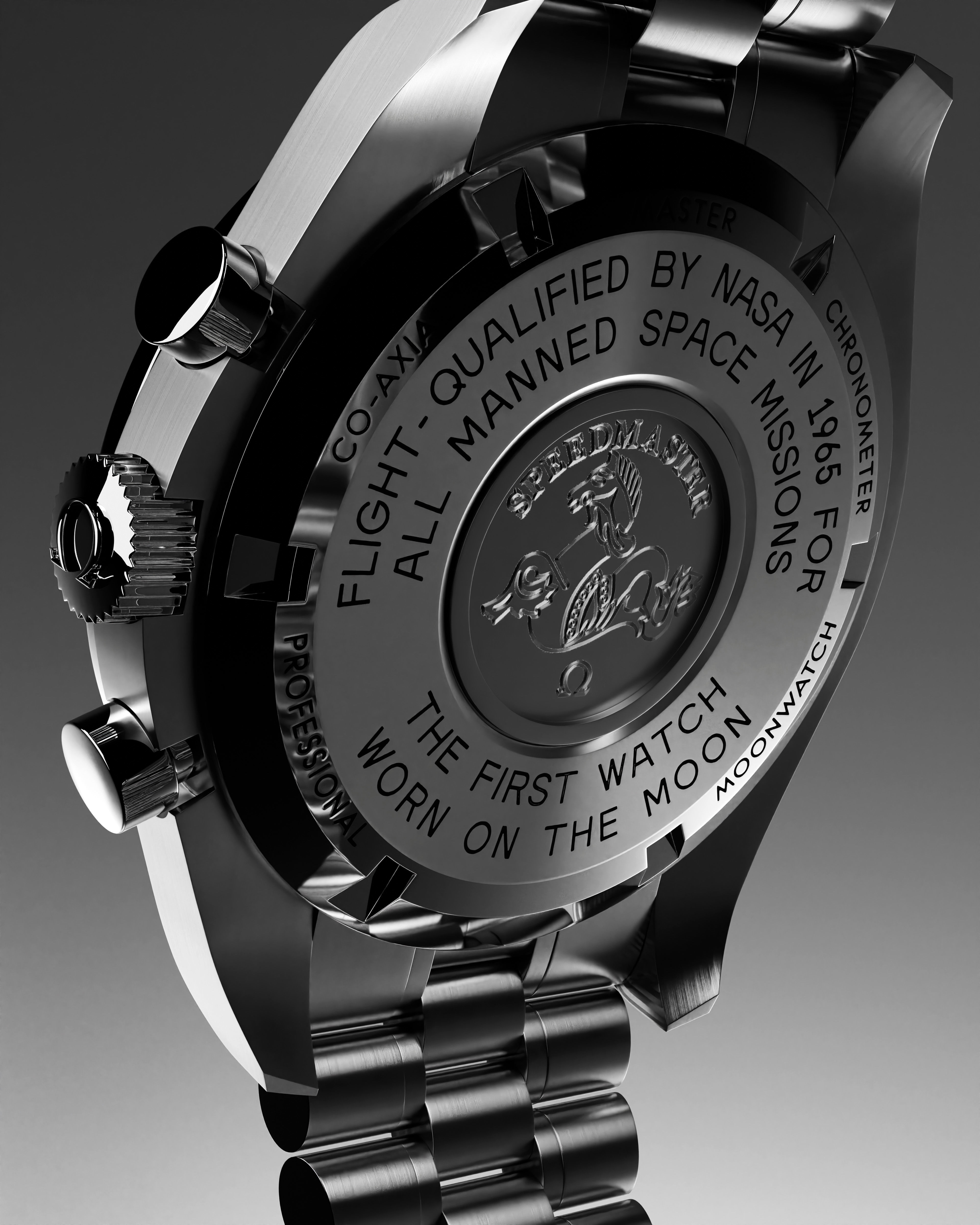 Omega Speedmaster watch with Box 3D model_5