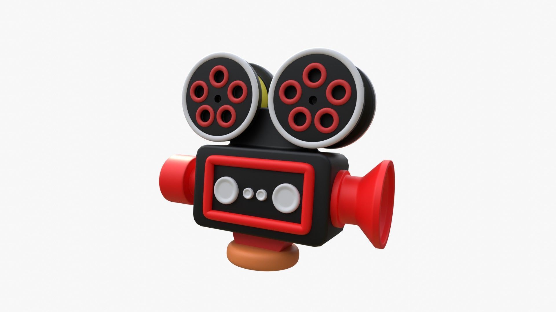 Film Camera 3D model_8